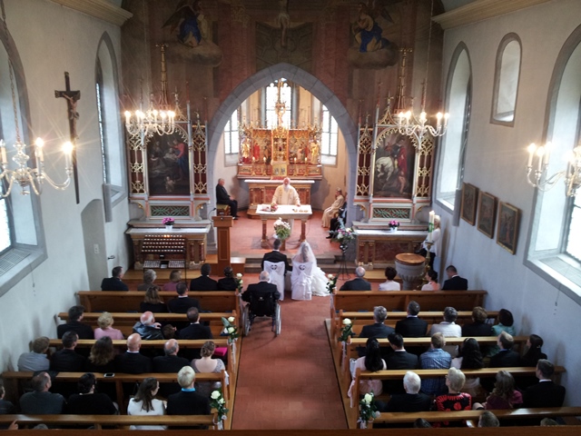 Kirche in Jona Rapperswil bei Zuerich - Hochzeit